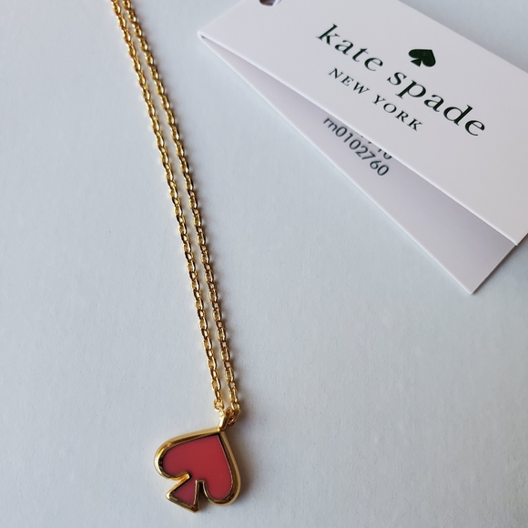 kate spade Jewelry - NWT Kate Spade Coral Enamel Pendant Neckla…